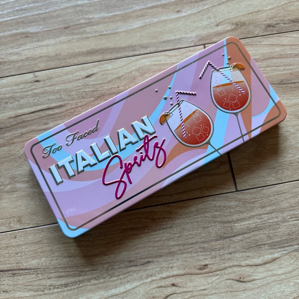 Too Faced Italian Spritz Palette with Pink and Orange Accents